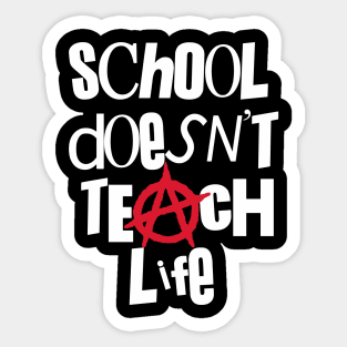 Punk School Does Not Teach Life Vintage Aesthetic Sticker